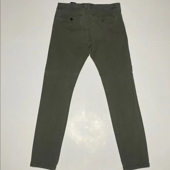Olive Green Skinny Fit Khaki - Picture 5 of 9